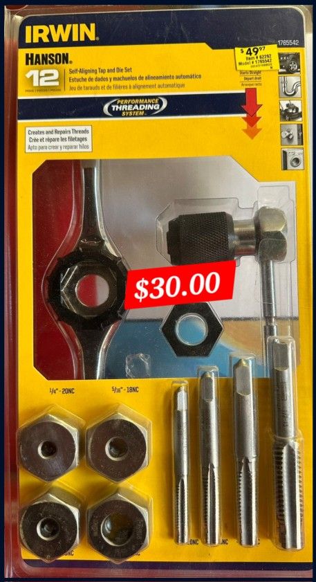 Tap And Die Set New USA $30.00 Firm On Price