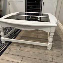 Wood & Glass Coffee Table 