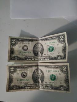 2 2 Dollar Bills