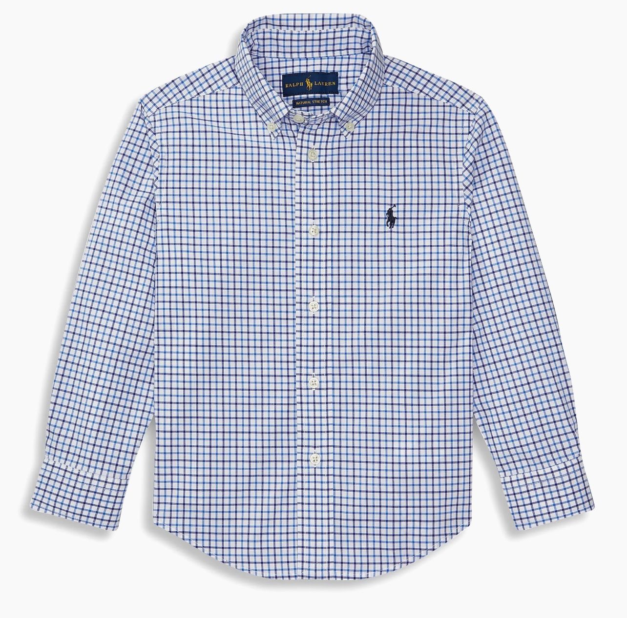 Polo Ralph Lauren Boy's blue Plaid Button-Down Shirt 18M