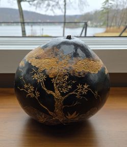 Hand carved squash