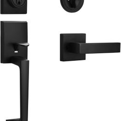 Matte Black Front Door Handle