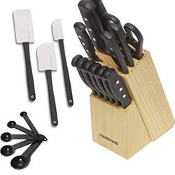 NEW Farberware Knife Block Set 22pc