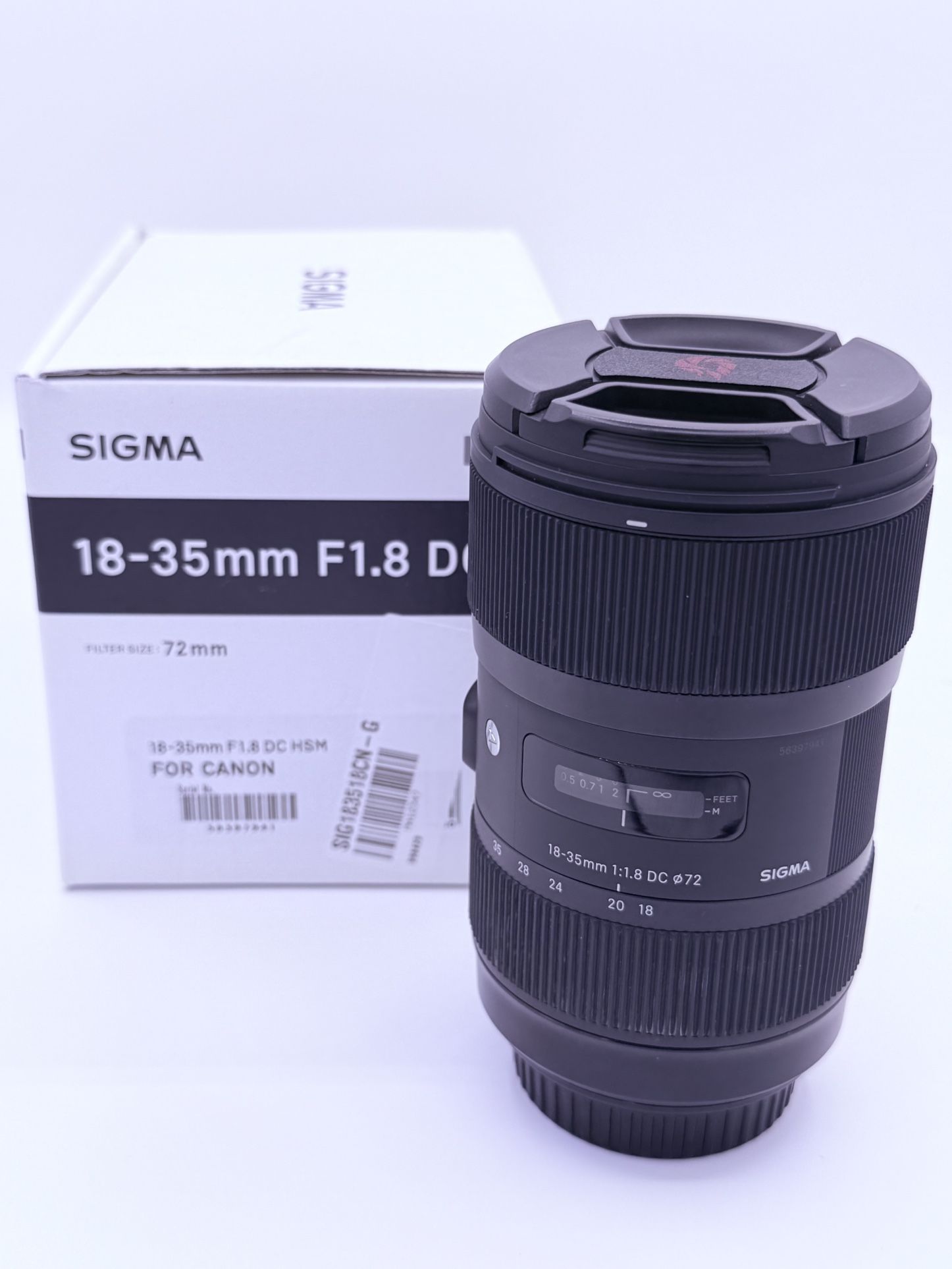 Sigma 18-35mm f/1.8 DC HSM Art Lens for Canon (Excellent Condition + Box)