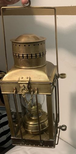 Viking Brass Oil Lantern (VTG)