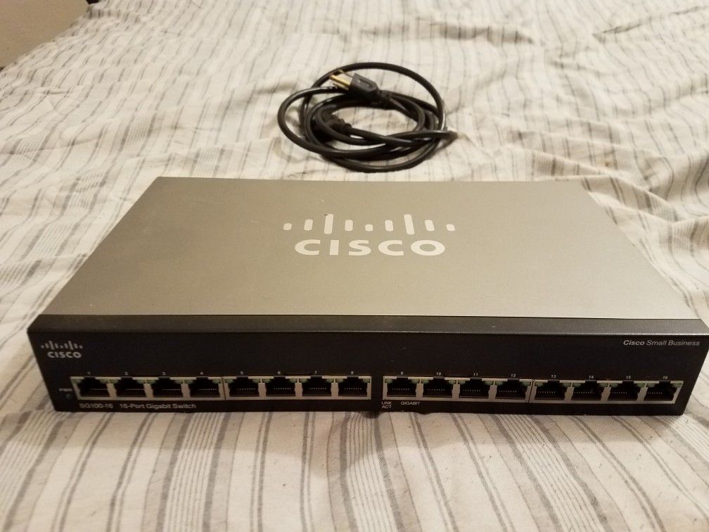 Cisco sg100-16 v2 16 port gigabit switch
