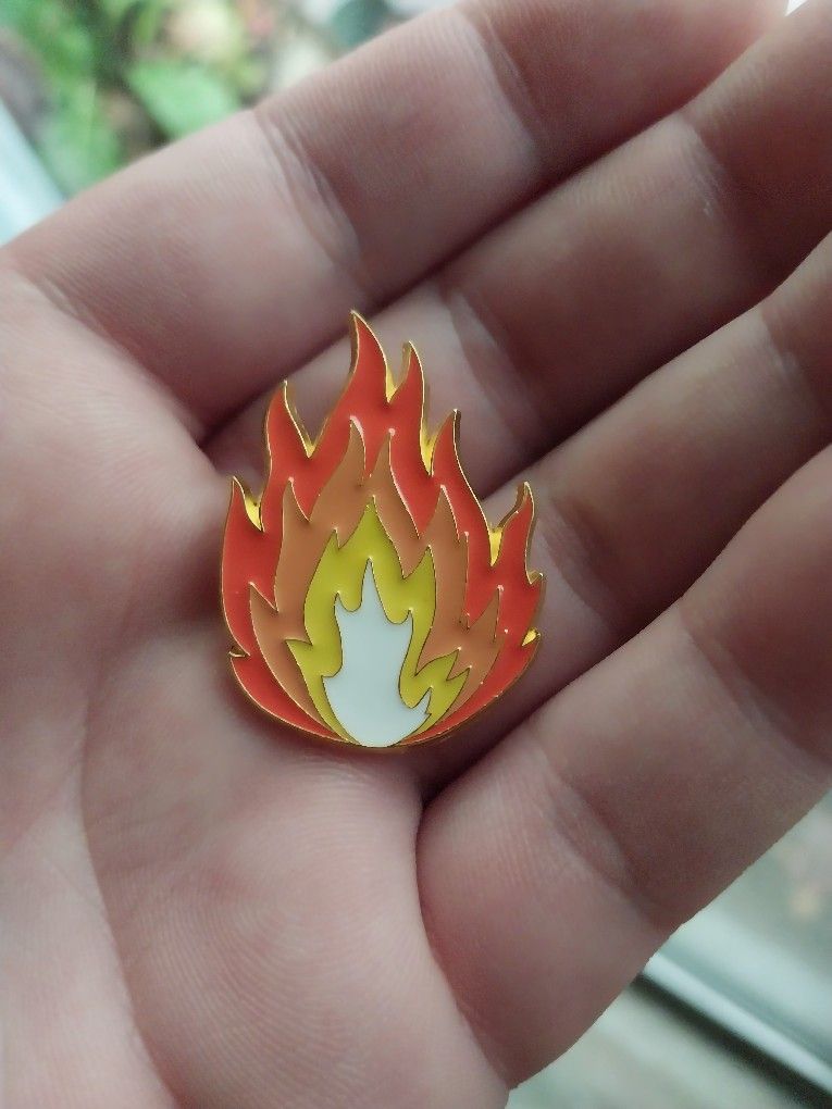 Fire Hat Pin