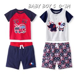 Final Sale NWT Baby Boy Sz: 0-3M 4pc Set