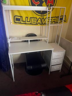 White desk