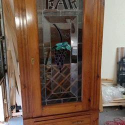 vintage bar 100% madera 6 pies alto