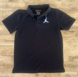 Jordan Kids Black Polo Shirt Sz 10-12