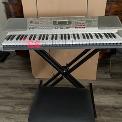 Casio LK-94tv Key Lighting System 61 Key With AC Adaptor, Bench & Stand Good Condition $140 Firm On Price
