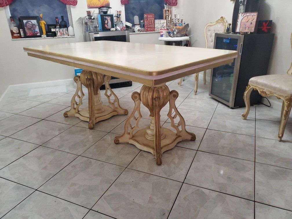 Antique Dining Table and 4 Chairs