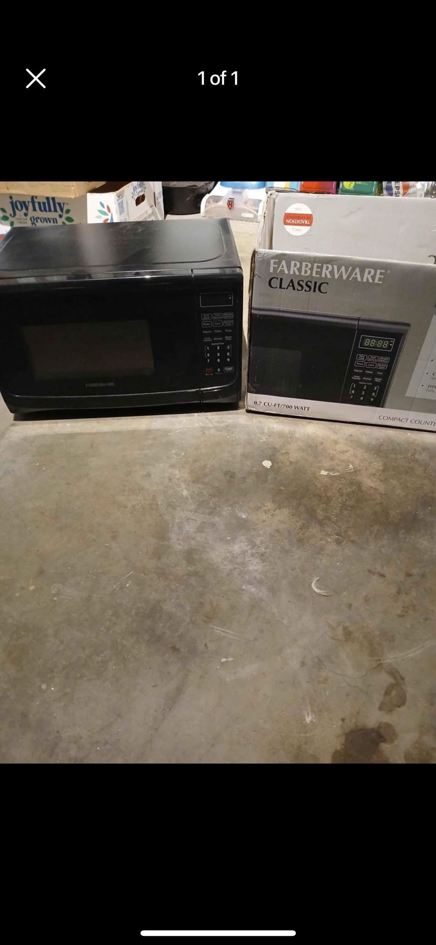 Countertop microwave 