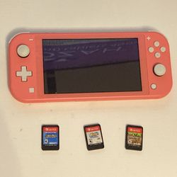 Pink Nintendo Switch Lite Bundle