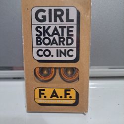 GIRL SKATEBOARD CO. F.A.F. PRECISION SKATEBOARD BEARINGS 
