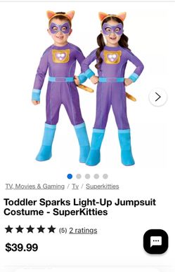 SuperKitties Sparks Light-Up Toddler Jumpsuit Costume