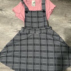 Girls 10/12 Overall Dress 