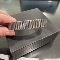 TIFFANY & CO. MENS DARK SILVER CUFF BRACELET 
