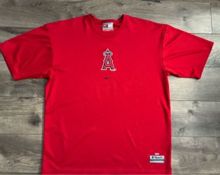 Vintage Nike T-shirt Anaheim Angels Dri Fit Swoosh medium Authentic center check