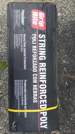 String reinforced poly clear plastic