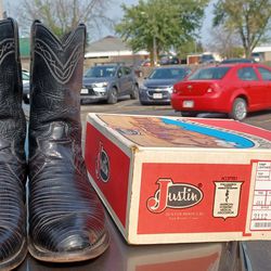 JUSTIN  Boots Size 9 Made In Fort Worth TX