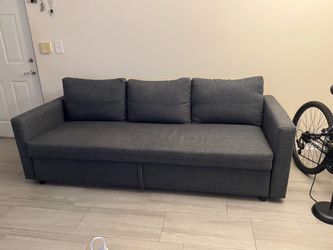 Dark Gray 3-Seat Sleeper Sofa