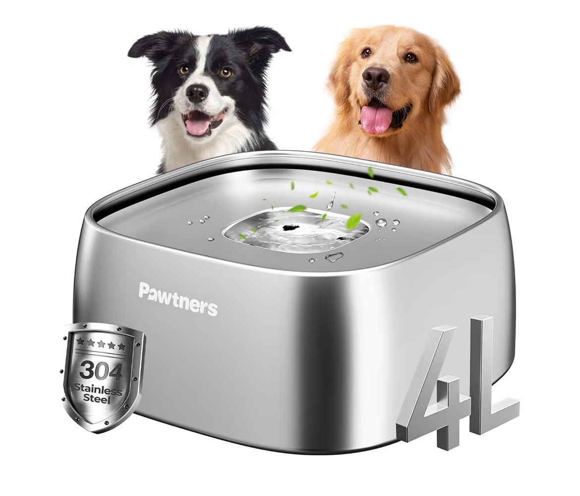 Upgrade No Spill Water Bowl for Dogs,