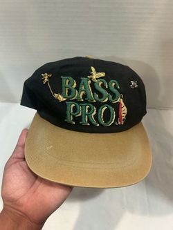 Vintage 90s Bass Pro Snapback Hat Big Bass Pro Shops Snap Back Embroidered GA/MO🎣