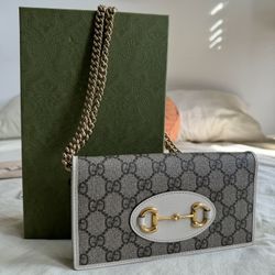 GUCCI HORSEBIT 1955 WALLET WITH CHAIN - OBO