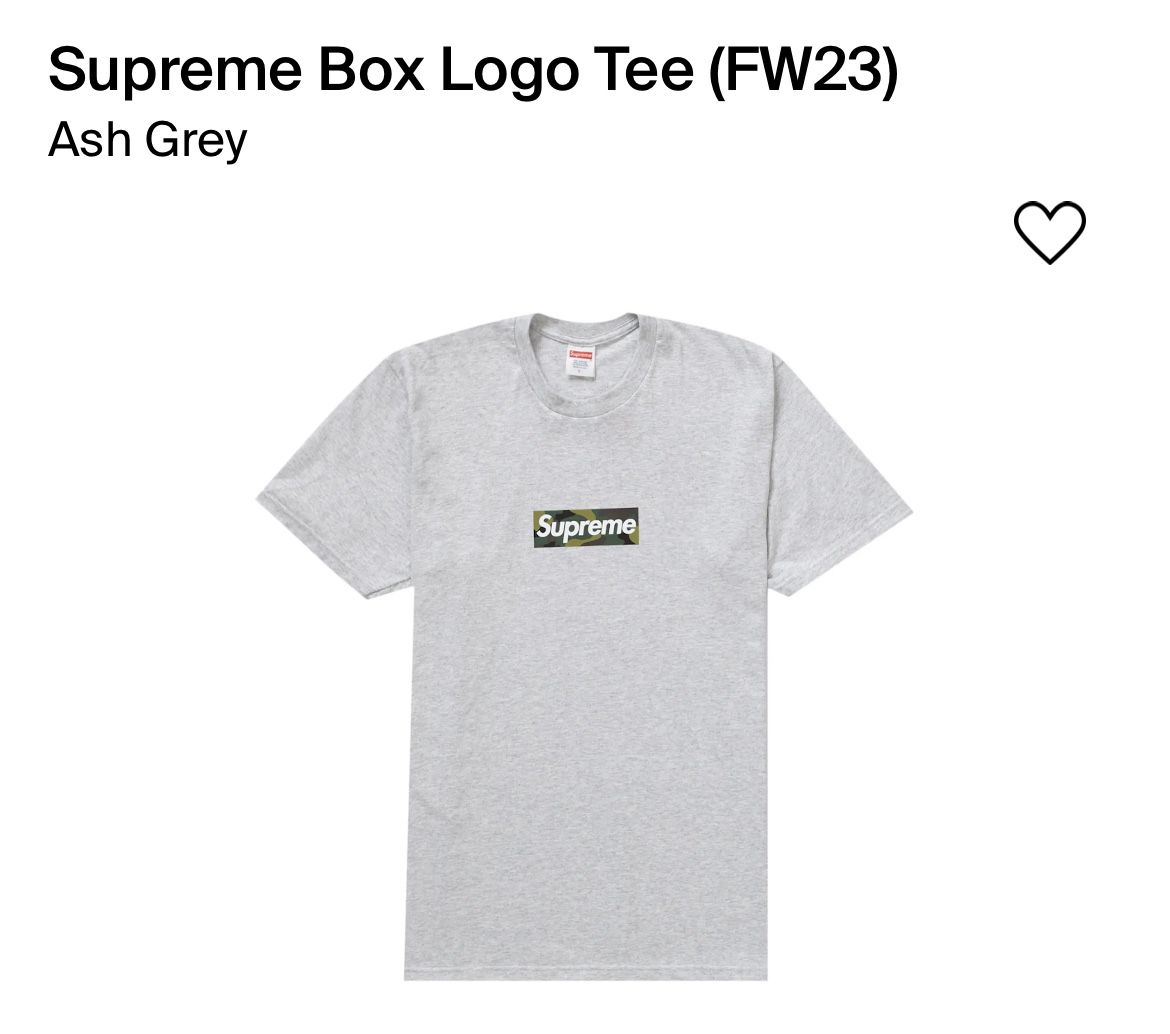 Supreme Box Logo Tee Size Large