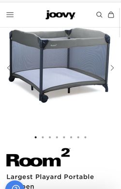Joovy Room2 Playard Portable Playpen w/ Nursery Center