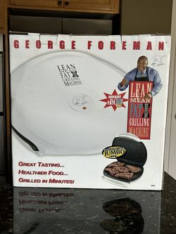 George Foreman Lean Mean Fat Reducing Grilling Machine Model GR - NEW IN BOX