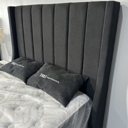 6ft Black Bed Frame New Queen King 