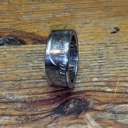 Half Dollar Bicentennial Clad Coin Ring