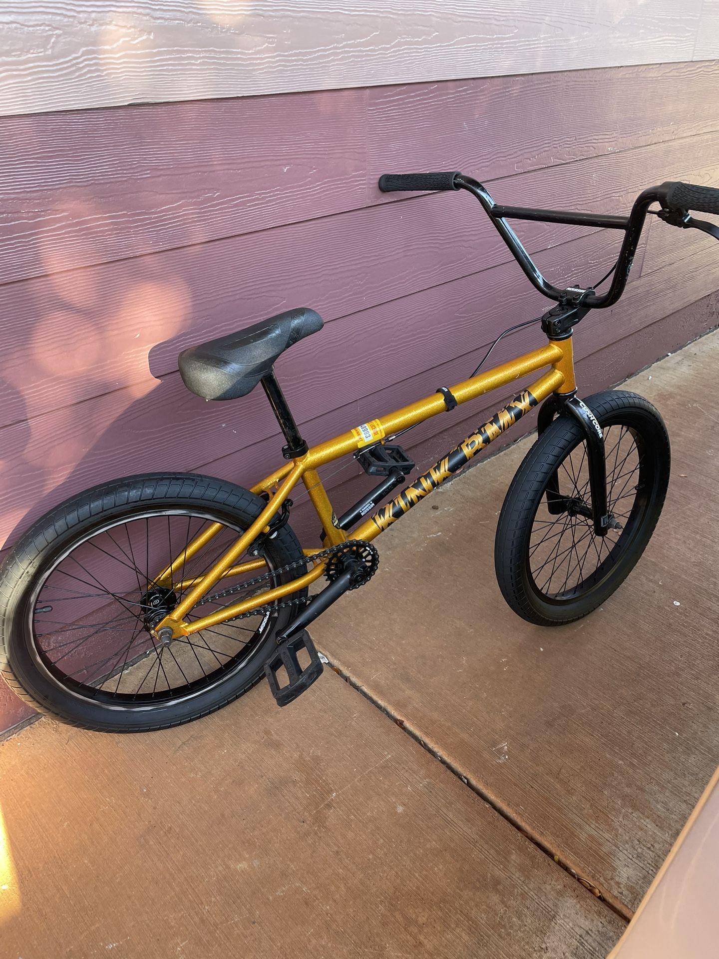Gold Kink Curb BMX Bike