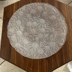 Crystal Serving Cake Plate/ Platter