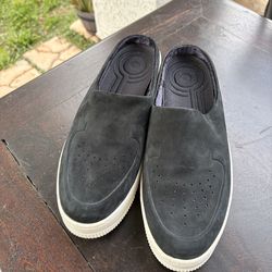 women's Nike Air Force 1 Lover XX Premium slip-on mule sneakers in black size 11