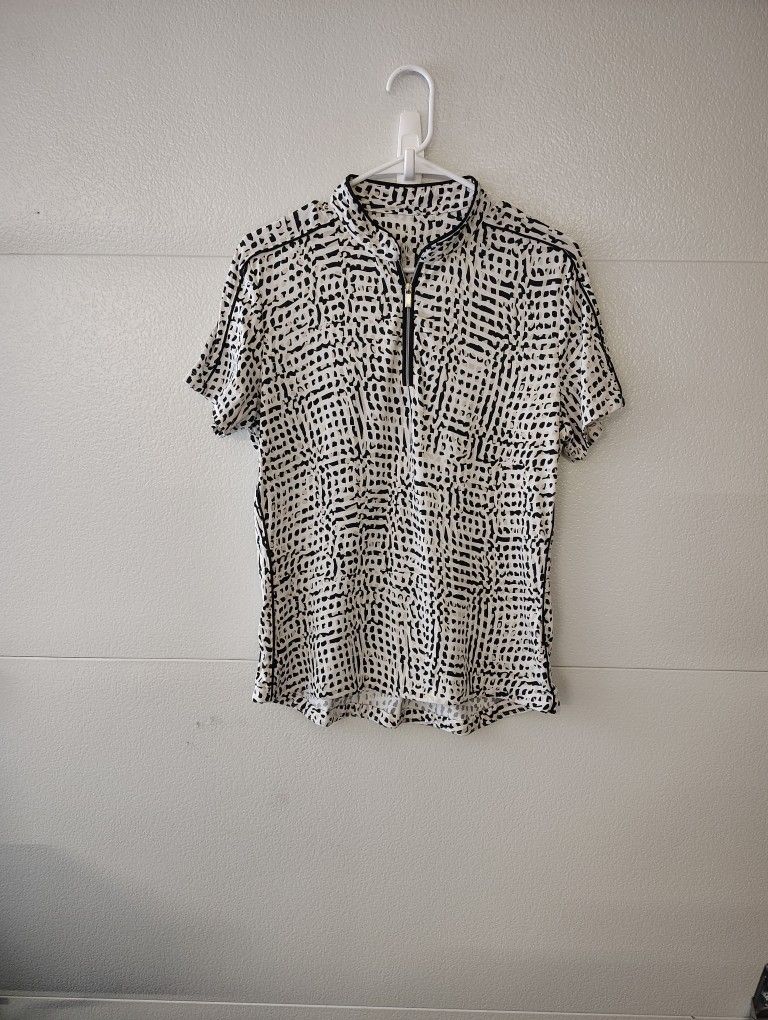 Tail Activewear Women's Short Sleeve Golf Polo Top Size Large