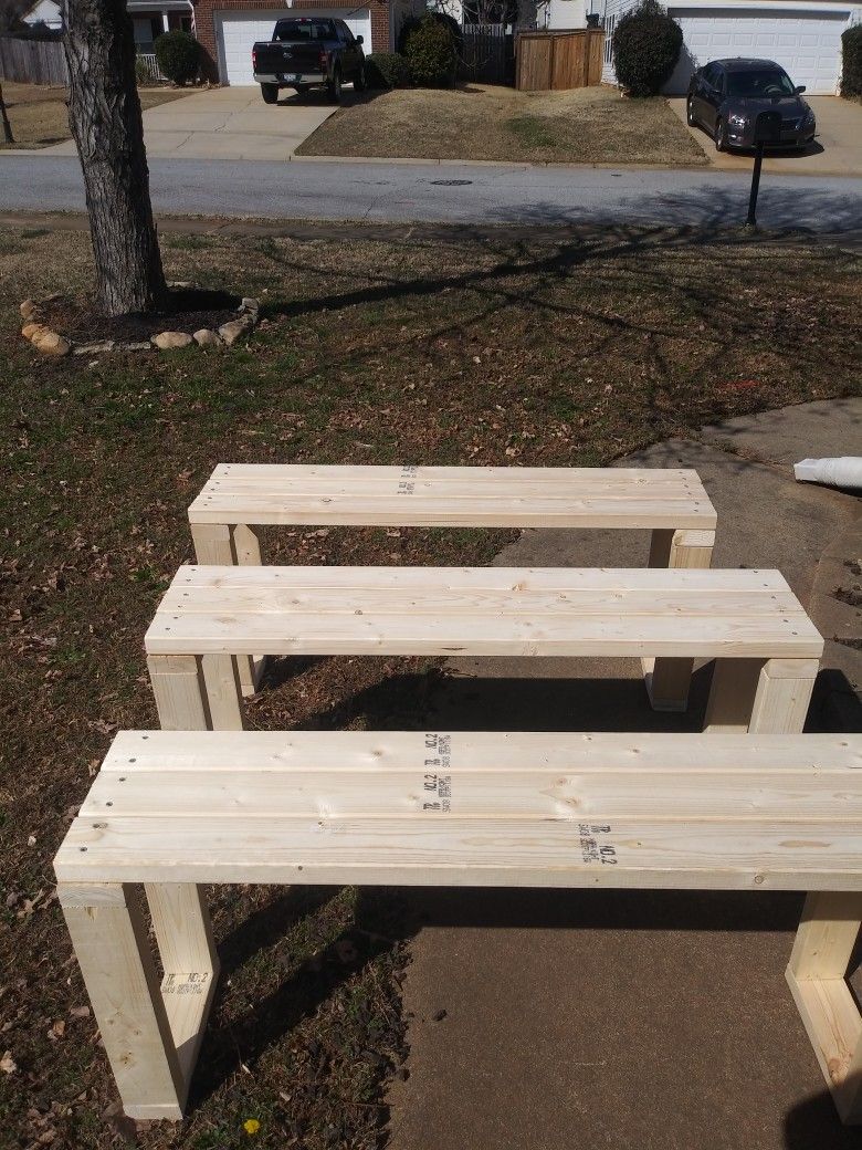 3 Benches 60 Dollars Each Spring Time