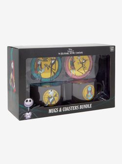 The Nightmare Before Christmas Jack & Sally Mug & Coaster Gift Set