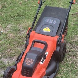 BLACK+DECKER 20 in. 13 AMP Corded Electric Walk Behind Push Lawn Mower
