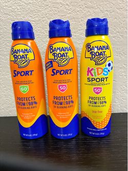 $20 for all 3 - Banana boat sunscreen- brand new and unexpired- Temecula