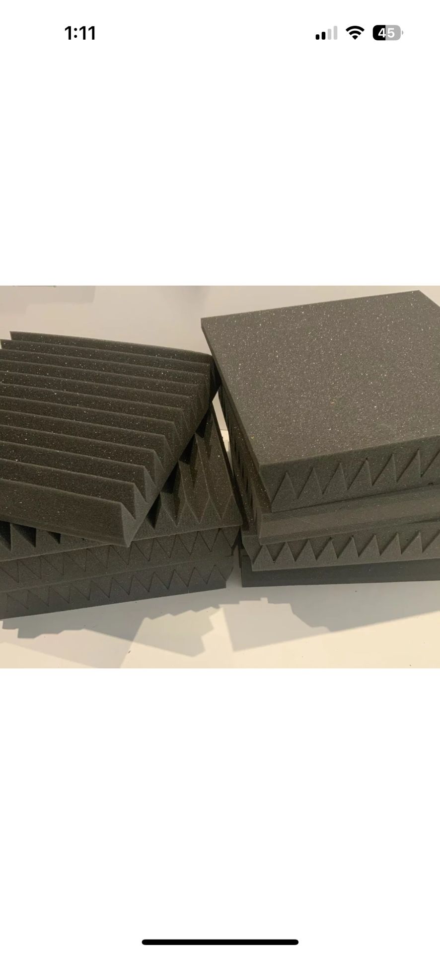 14 Acoustic Soundproofing Egg Crate Foam Tiles 2" x 12 x 12
