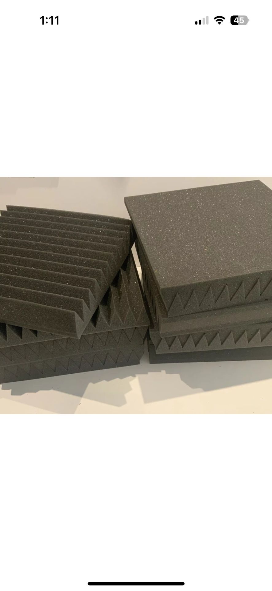 14 Acoustic Soundproofing Egg Crate Foam Tiles 2" x 12 x 12 