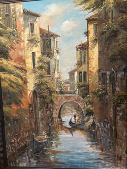 Tall Venice painting 3.7’ x 4.7’