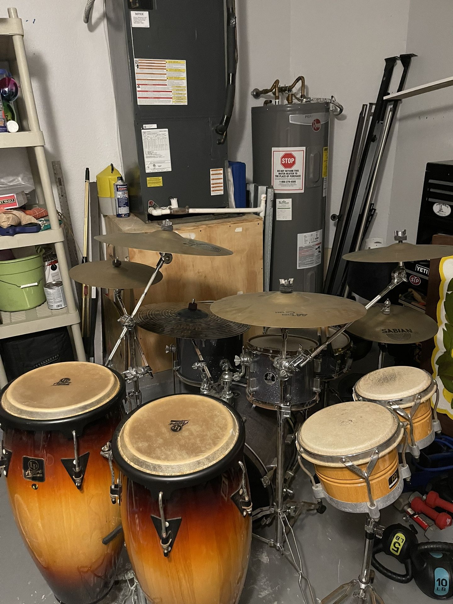 Sonar Drum Set & Bongos- Congas have been sold