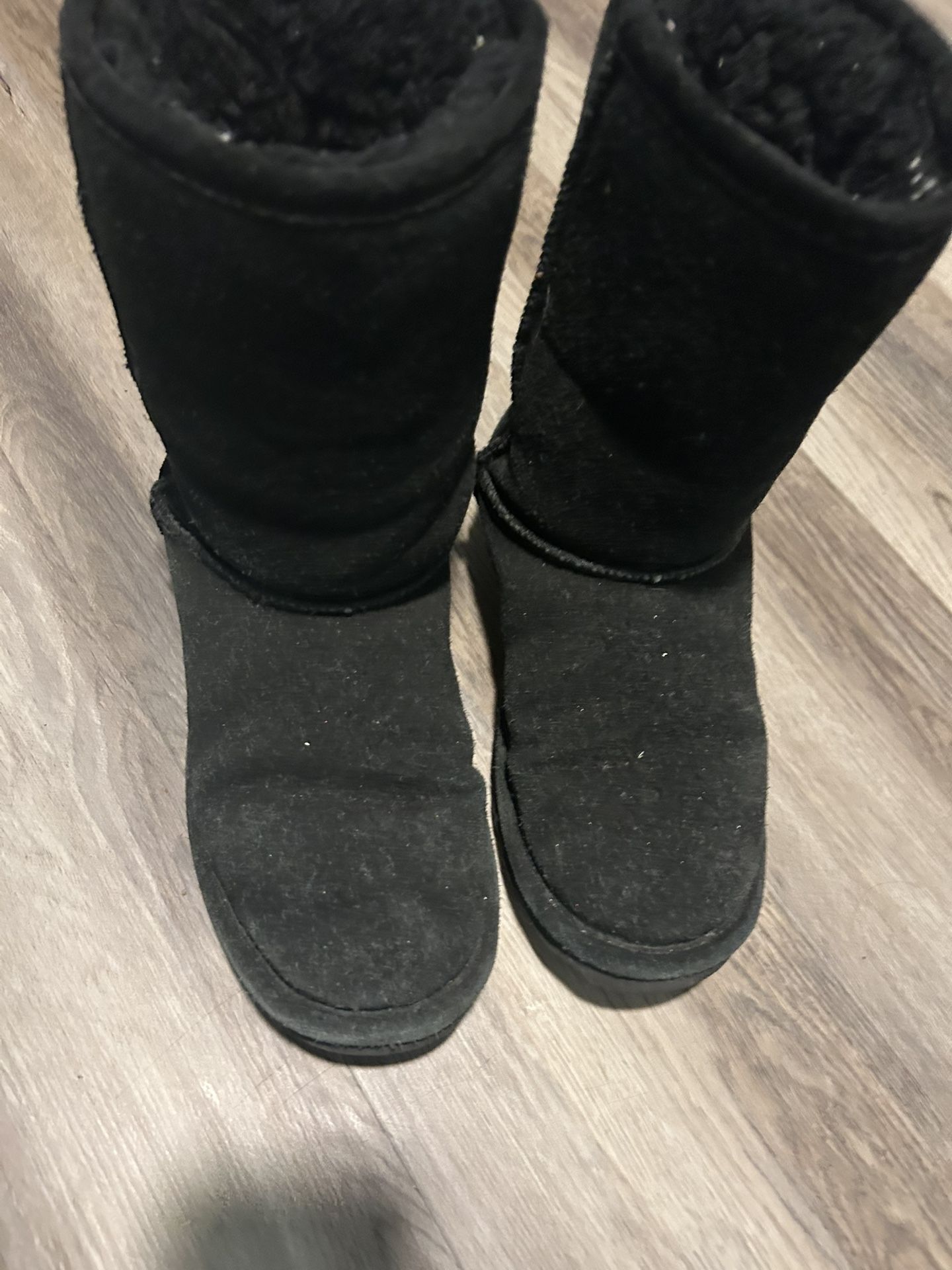 Ladies Black Suede Boots