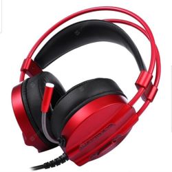XLSWAB M9 LED Light Stereo Gaming Headset with Mic - Red