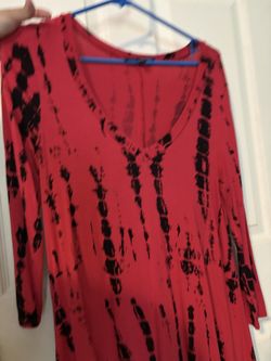 Red Stretchy Blouse 